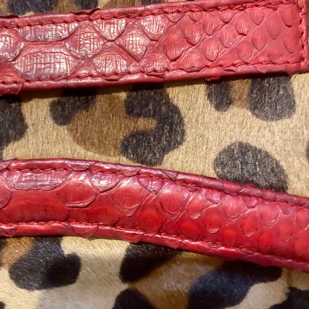 Pony-hide and python clutch - Picture 2 of 2